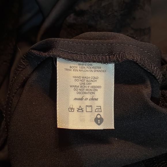 NEW! Black/Pattern Dress - Picture 7 of 7